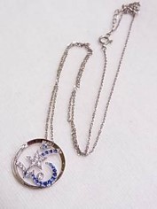 サファイアとダイヤ付きネックレスの買取