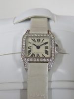 カルティエ ミニサントスドゥモワゼルのダイヤ付き時計の買取