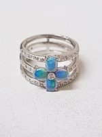 オパール、ダイヤモンド付きリング 買取