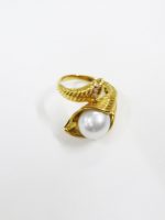 高価買取 貴金属 パール ダイヤ付き 金のリング
