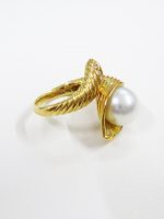 高価買取 貴金属 パール ダイヤ付き 金のリング