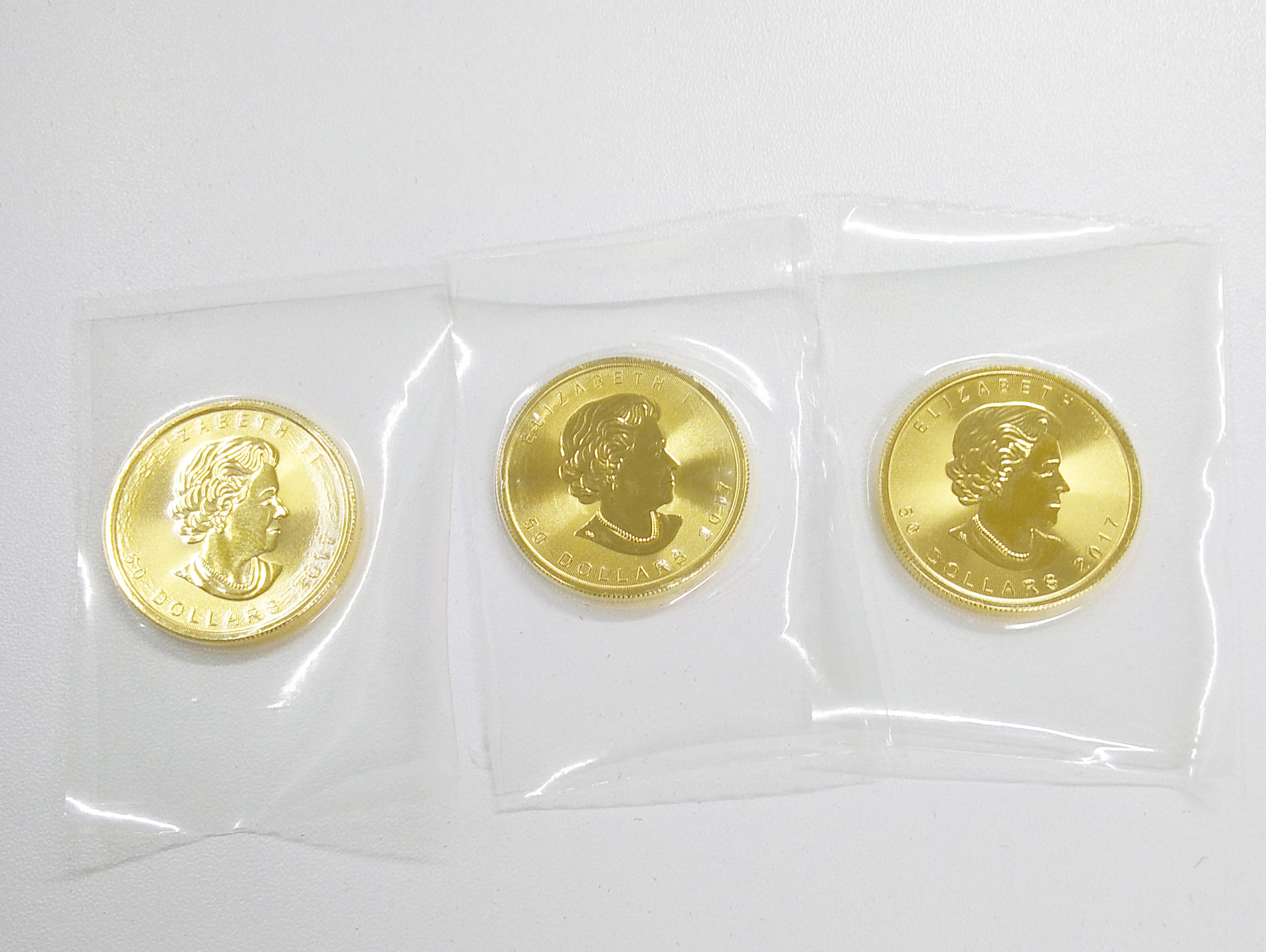 ﾒｲﾌﾟﾙﾘｰﾌ金貨の高額買取