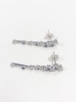 18金 貴金属 ダイヤ付きブラックダイヤ付きピアス 高価買取