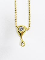 高価買取　18金　ダイヤ付き　ネックレス　