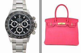 渋谷店に集まるロレックス、バーキン