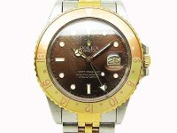 ロレックス　GMTマスター　16753　ブラウン　SS/YG