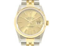 ロレックス　デイトジャスト　16233　R番　SS/YG　シャンパン文字盤