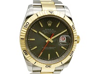 ロレックス　ターノグラフ　116263　F番　黒色文字盤　SS/YG