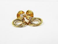 ＹＧ／ＰＧ／ＷＧ　カルティエ　ダイヤ付き　トリニティピアス