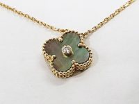 ＹＧ　ヴァンクリーフ＆アーペル　ダイヤ付き　ヴィンテージアルハンブラリングネックレス