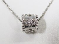 ＷＧ　ヴァンクリーフ＆アーペル　ダイヤ付き　ペルレクローバーミディアムネックレス