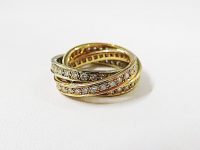 ＹＧ／ＰＧ／ＷＧ　カルティエ　フルダイヤ　トリニティリング