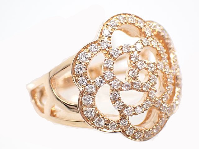 シャネル　カメリアリング