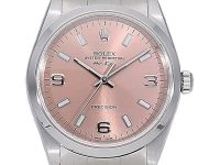 ロレックス　エアキング　14000　A番　ピンク文字盤　保証書あり